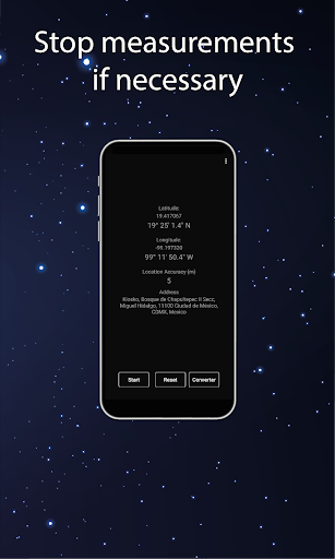 Coordinates finder Screen 3