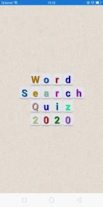 Word Search Quiz 2020