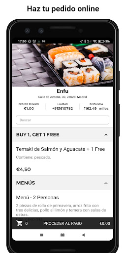 Android application Enfu screenshort