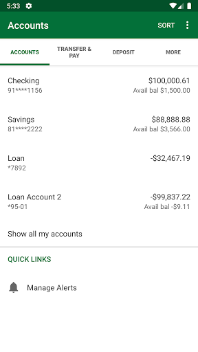 Nicolet Bank bankNow Screen 3