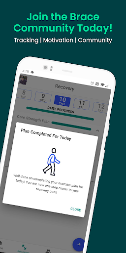 Android application Brace: Recovery & Physio screenshort