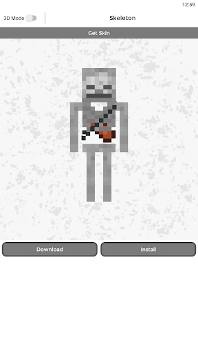 Skeleton Mod and Skin For Mcpe