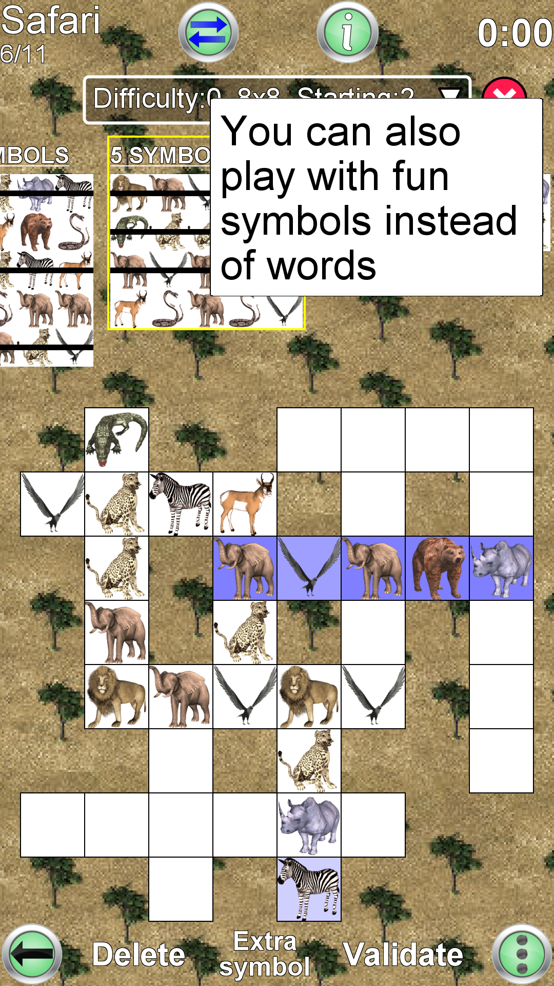 Android application Word Fit Puzzle screenshort