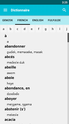 Gemzek Dictionary Screen 2