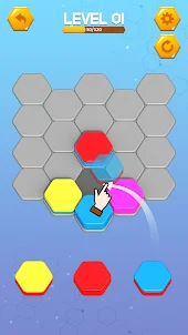 HexaSort Colors: Merge Puzzle