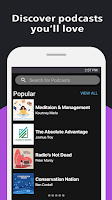 screenshot of Podcasts Home
