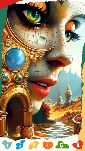 Abstract Surreal Coloring Game screenshot 2