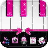 Pink Theme Pink piano icon