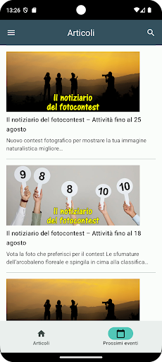 Android application Pixel di Natura screenshort