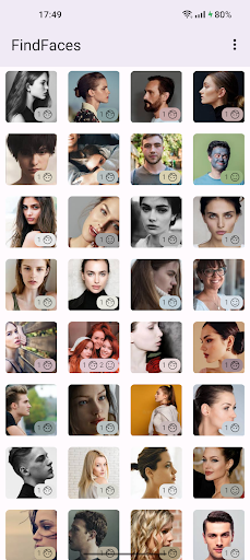 FindFaces Screen 2