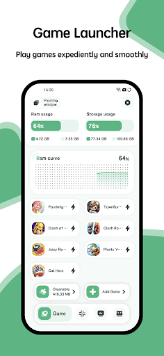 Android application Game Booster Play Games Happy screenshort