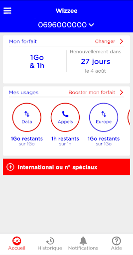 Android application Wizzee screenshort