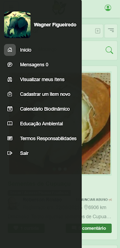 Android application Troca de semente screenshort