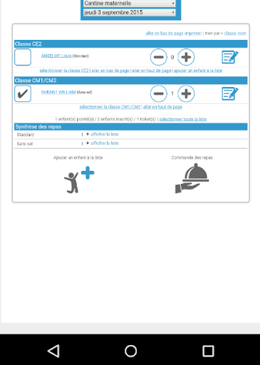 eTicket Pointage Screen 2