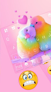 Love Parrots 3D Wallpapers Keyboard Background 6.0.1129_8 screenshots 2