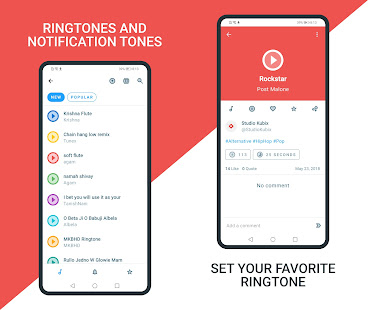 Partum App. Ringtone Ringtones homescreen
