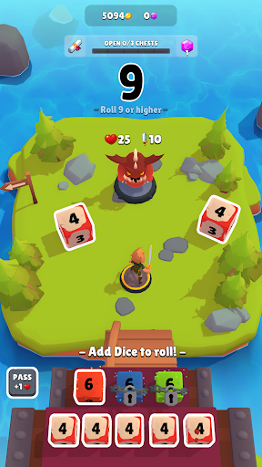 Android application Dungeon Roll: Dice Adventure screenshort