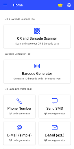 Android application QR & Barcode Scan & Generator screenshort