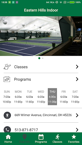Android application Eastern Hills Indoor screenshort