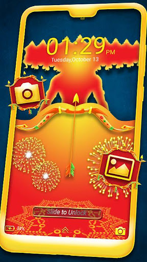 Dussehra Ravan Launcher Theme Screen 3