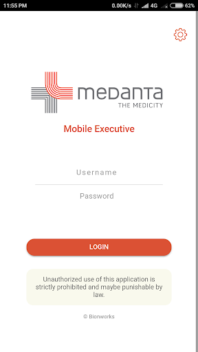 Android application Medanta Executive screenshort