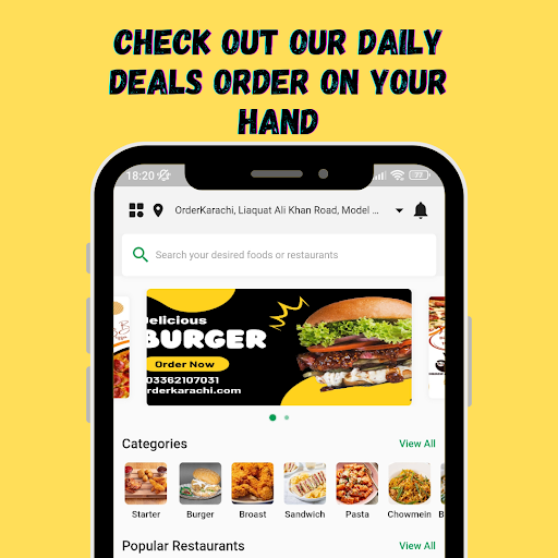OrderKarachi: Food & Groceries Screen 2