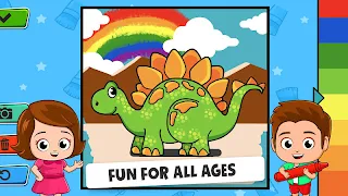 Baby Coloring game - Baby Town - Screenshot 1