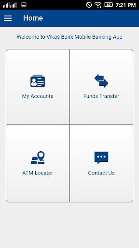 Vikas Bank Mobile Banking Screen 3