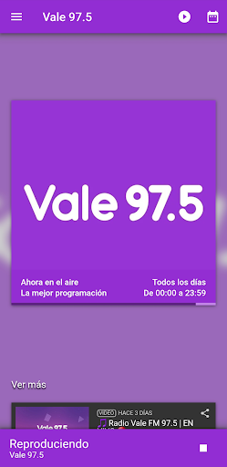 Vale 97.5 Screen 2