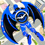 Cover Image of Download Flying Bat Robot Bike Game  APK