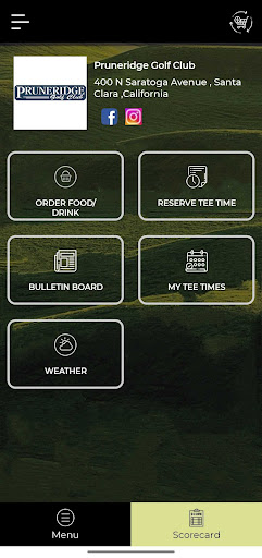 Android application Pruneridge GC/Aces screenshort