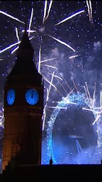 Fireworks New Year London Live Wallpaper