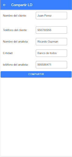 Simulador de creditos Screen 3