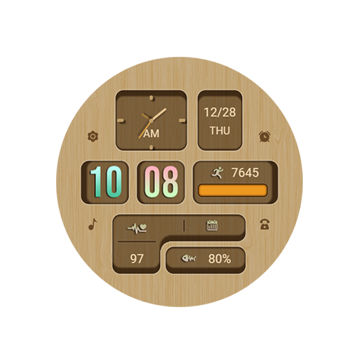 Wooden Hollow For Wear OS Logo