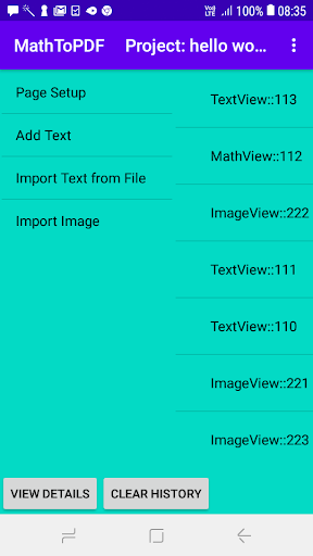 MathToPDF | MATHS-TEXT-IMAGES Screen 2