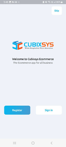 Cubixsys Ecommerce User Screen 2