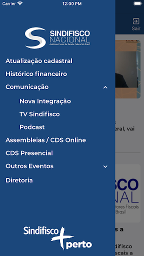 Sindifisco Nacional Screen 3