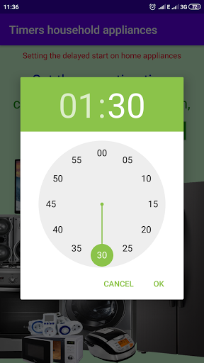 Timers household appliances Screen 2