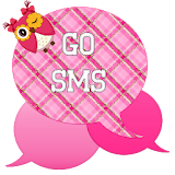 GO SMS - Pink Owl icon