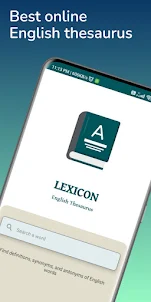 Lexicon - English Thesaurus