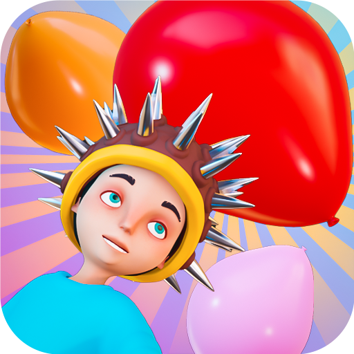 Destruction of balloons logo