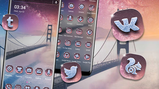 Android application Golden Gate Bridge Theme screenshort