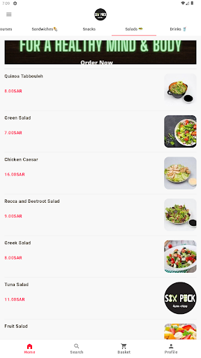 Android application 6PACK HEALTHY screenshort
