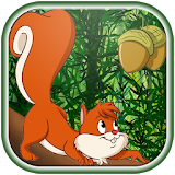 Red squirrel adventure icon