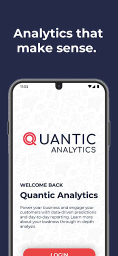 Android application Quantic Analytics screenshort
