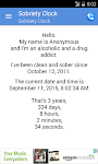 screenshot of Sobriety Clock