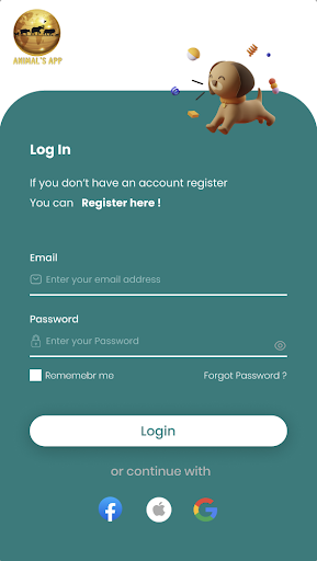 Android application Animals App screenshort