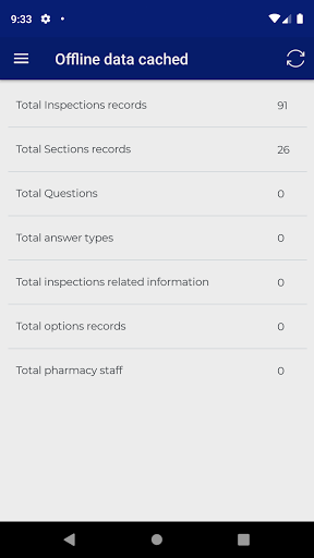 Android application SAPC Pharmacy Inspection screenshort