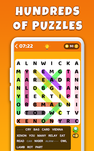 Android application Word Search Game - Find Words screenshort
