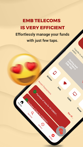 Android application EMB Telecoms screenshort